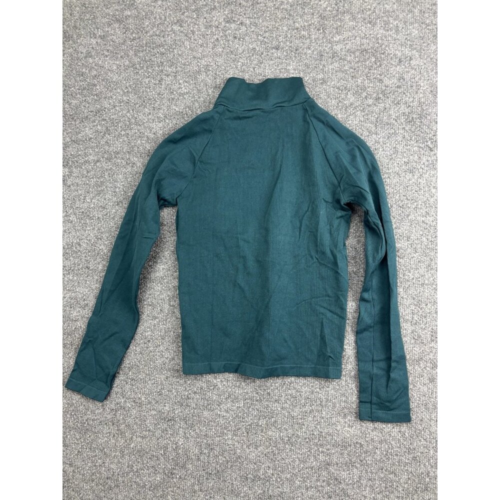 Intimately Free People Shirt Womens XS/S Green Backless Turtleneck Long Sleeve